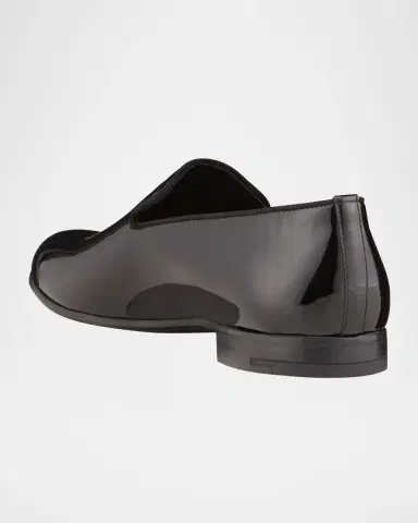 Giorgio Armani Men's Patent Formal Slip-Ons | Thumbnail 4 Giorgio Armani Men's Patent Formal Slip-Ons | Thumbnail 4