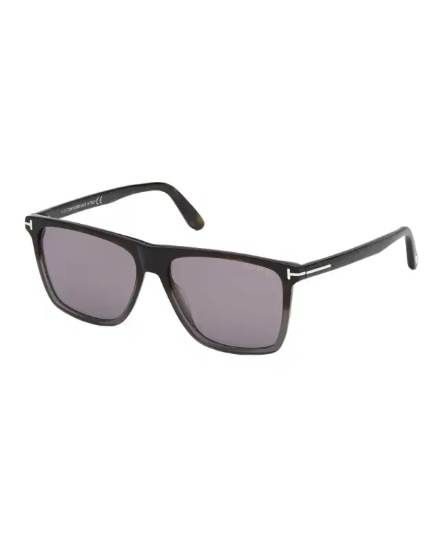 TOM FORD Men 's Fletcher Square Plastic Sunglasses