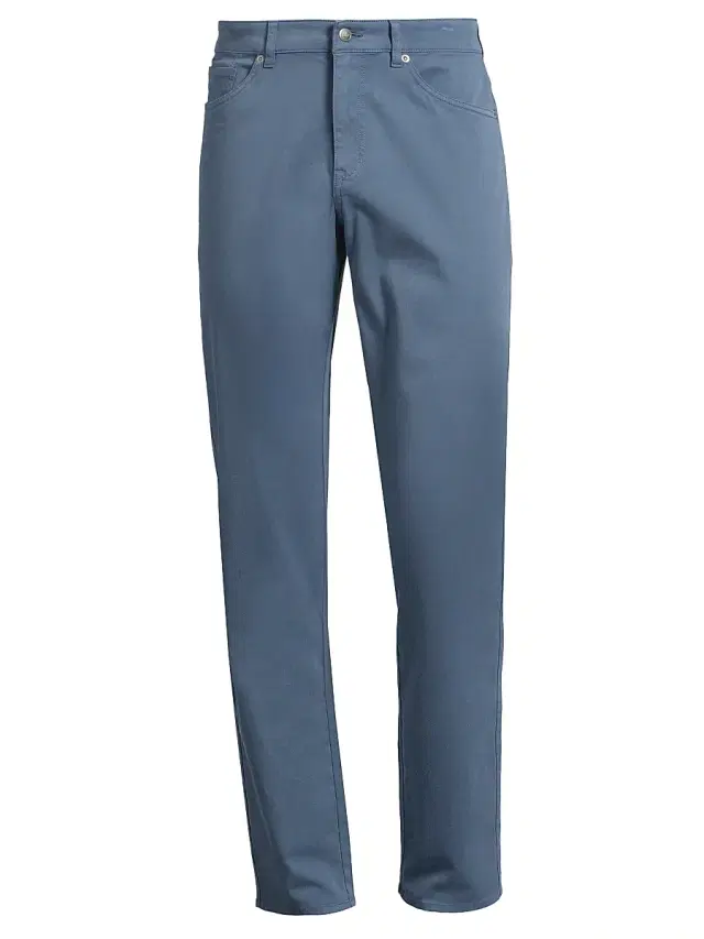 Peter Millar Men's Crown Stretch Cotton-Blend Five-Pocket Pants - Navy