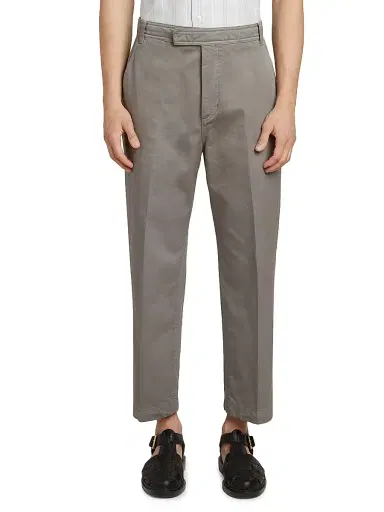 Thom Browne Men's Utility Twill Chino Trousers - Medium Grey - Size XXL | Thumbnail 2 Thom Browne Men's Utility Twill Chino Trousers - Medium Grey - Size XXL | Thumbnail 2