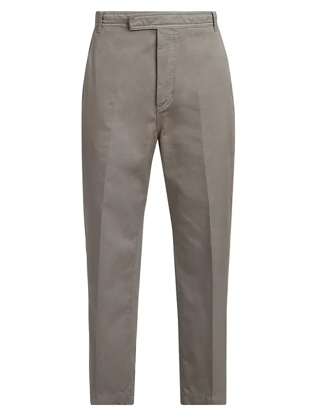 Men's Utility Twill Chino Trousers - Medium Grey