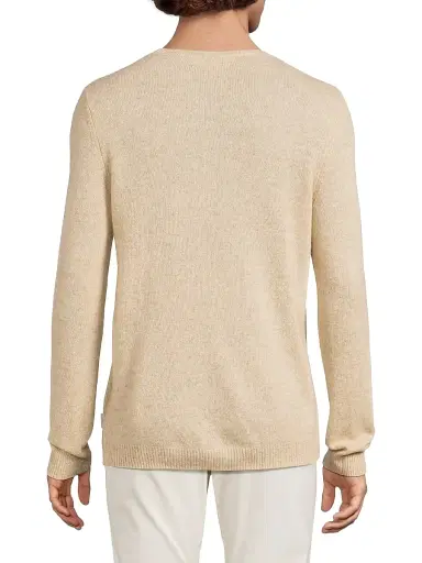 Onia Men's Featherweight Cashmere Sweater - Stone | Thumbnail 5