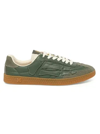 AMIRI Women's Pacific Leather Football Sneakers - Dark Sage - Size 5 | Thumbnail 1 AMIRI Women's Pacific Leather Football Sneakers - Dark Sage - Size 5 | Thumbnail 1