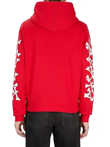 AMIRI Men's Bones Stacked Hoodie - Red - Size Small | Thumbnail 3 AMIRI Men's Bones Stacked Hoodie - Red - Size Small | Thumbnail 3