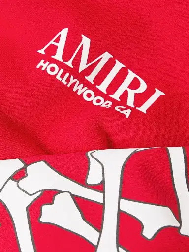AMIRI Men's Bones Stacked Hoodie - Red - Size Small | Thumbnail 6 AMIRI Men's Bones Stacked Hoodie - Red - Size Small | Thumbnail 6