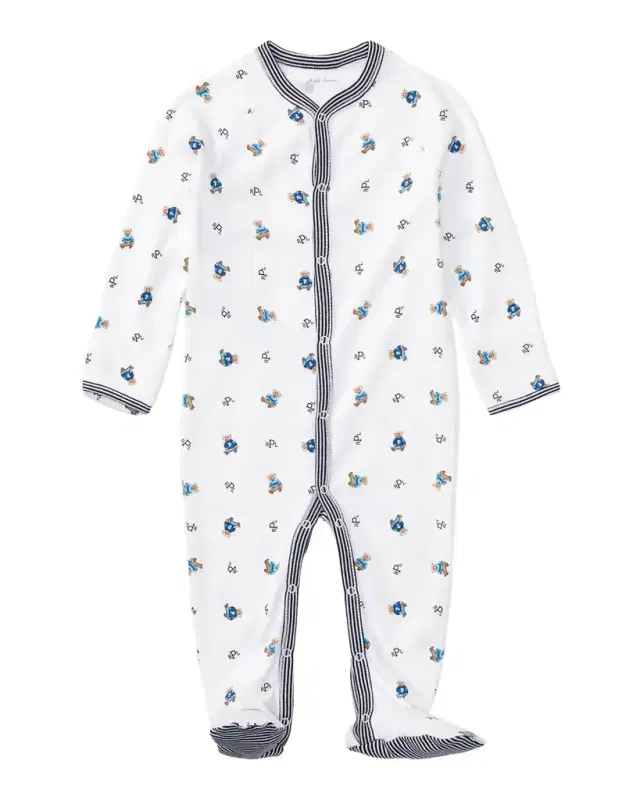 Polo Ralph Lauren Teddy Bear Printed Coverall, Size Newborn-9 Months