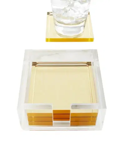 Tizo Lucite Coasters, Set of 4 | Thumbnail 1