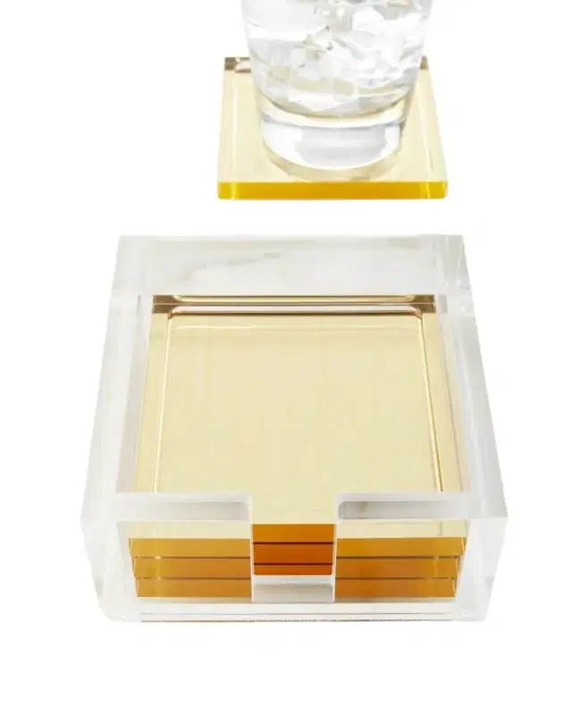 Tizo Lucite Coasters, Set of 4