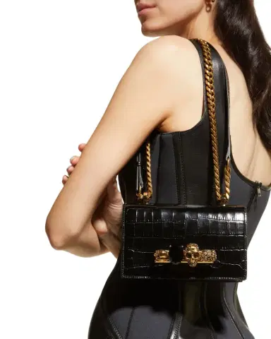 Alexander McQueen Mini Jeweled Satchel Bag | Thumbnail 1