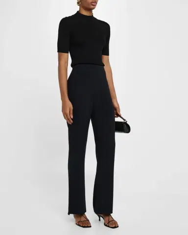 Giorgio Armani Wide Leg Silk Cady Trousers | Thumbnail 2 Giorgio Armani Wide Leg Silk Cady Trousers | Thumbnail 2