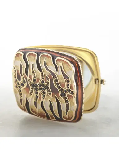 Jay Strongwater Tiger Striped Compact | Thumbnail 2 Jay Strongwater Tiger Striped Compact | Thumbnail 2