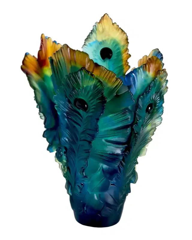 Daum Fleur de Paon Vase - Large