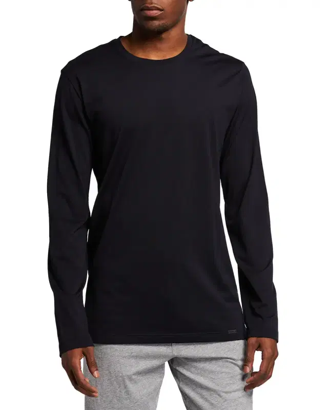 Hanro Men 's Night & Day Long-Sleeve Shirt