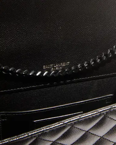 Saint Laurent Envelope Triquilt Small YSL Shoulder Bag in Grained Leather | Thumbnail 3 Saint Laurent Envelope Triquilt Small YSL Shoulder Bag in Grained Leather | Thumbnail 3