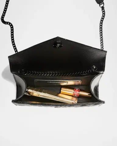 Saint Laurent Envelope Triquilt Small YSL Shoulder Bag in Grained Leather | Thumbnail 6 Saint Laurent Envelope Triquilt Small YSL Shoulder Bag in Grained Leather | Thumbnail 6