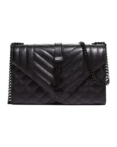 Saint Laurent Envelope Triquilt Small YSL Shoulder Bag in Grained Leather | Thumbnail 1 Saint Laurent Envelope Triquilt Small YSL Shoulder Bag in Grained Leather | Thumbnail 1