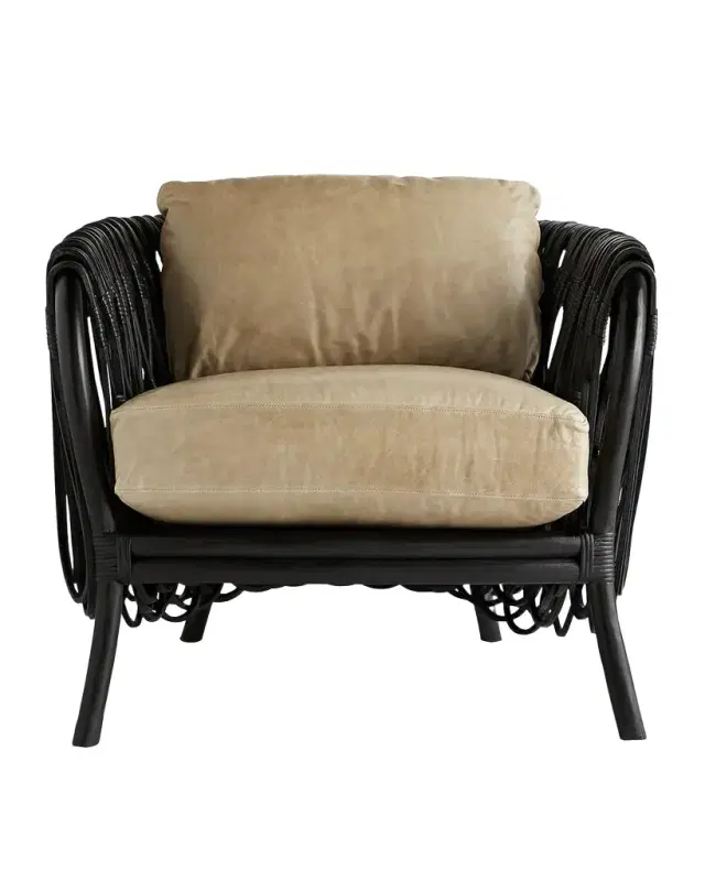 Arteriors Strata Leather Lounge Chair