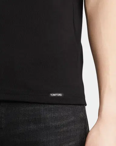 TOM FORD Men's Solid Stretch Jersey T-Shirt | Thumbnail 5