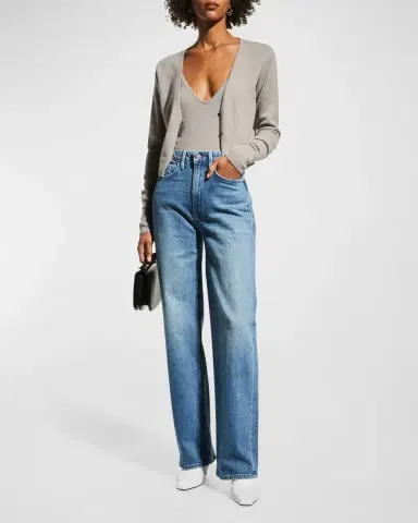 Lafayette 148 New York Wyckoff Italian Heritage 13 oz Wide-Leg Jeans | Thumbnail 3