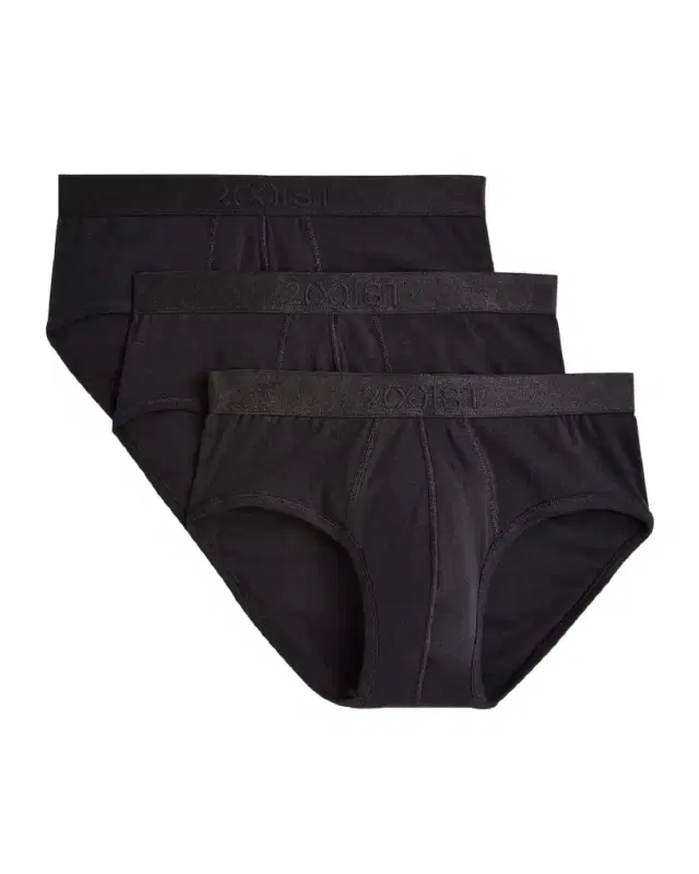 2XIST Men's 3-Pack Pima Cotton Contour Pouch Briefs