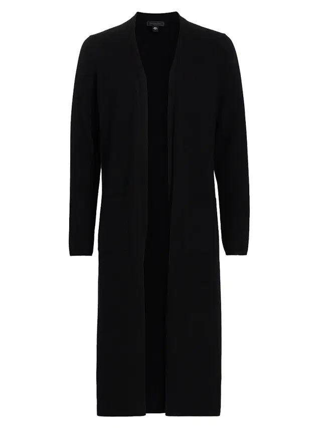 Saks Fifth Avenue Women's COLLECTION Cashmere Open-Front Duster - Black