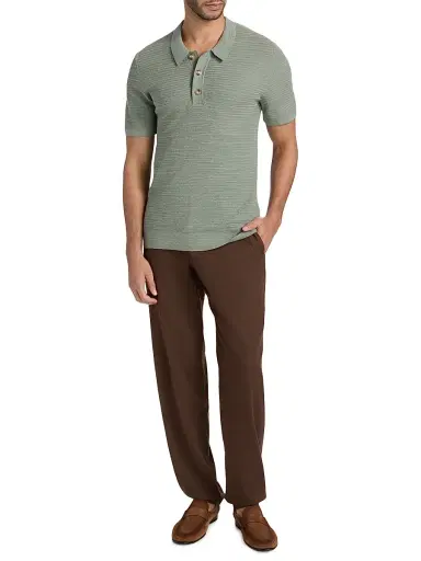 Onia Men's Linen-Blend Trousers - Espresso | Thumbnail 2