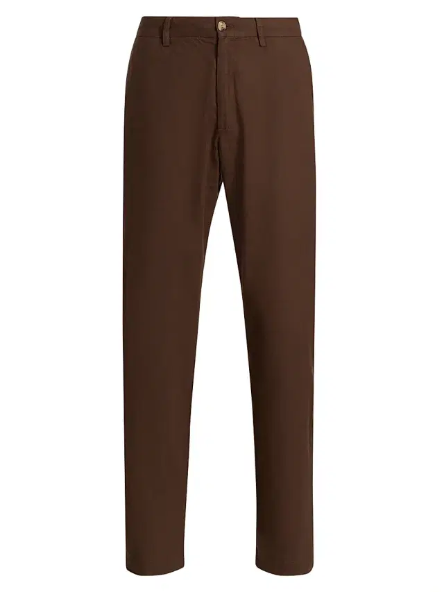 Onia Men's Linen-Blend Trousers - Espresso