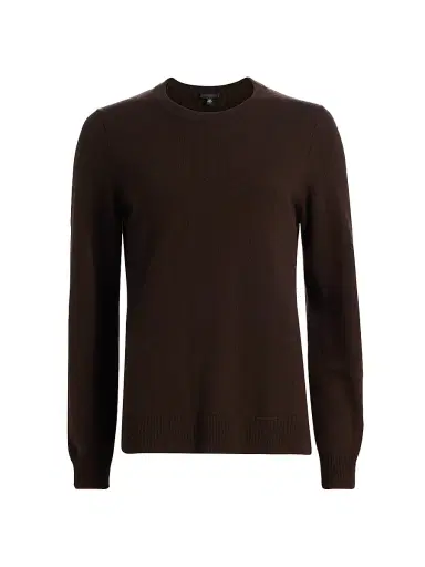 Saks Fifth Avenue Women's Cashmere Crewneck Sweater - Midnight Brown - Size XL | Thumbnail 1 Saks Fifth Avenue Women's Cashmere Crewneck Sweater - Midnight Brown - Size XL | Thumbnail 1