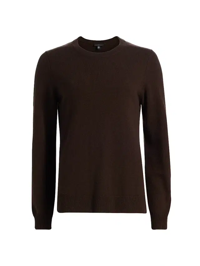 Women's Cashmere Crewneck Sweater - Midnight Brown