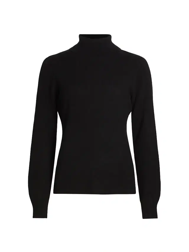 Saks Fifth Avenue Women's Cashmere Turtleneck Sweater - Black