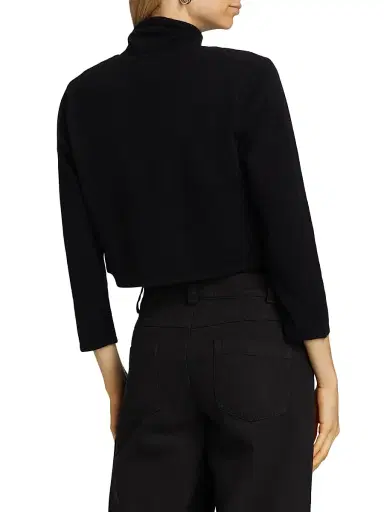 Saks Fifth Avenue Women's COLLECTION Cashmere Cropped Open Bolero Cardigan - Black - Size XL | Thumbnail 5 Saks Fifth Avenue Women's COLLECTION Cashmere Cropped Open Bolero Cardigan - Black - Size XL | Thumbnail 5