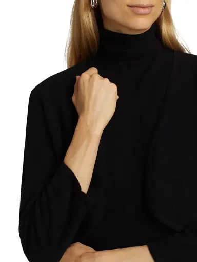 Saks Fifth Avenue Women's COLLECTION Cashmere Cropped Open Bolero Cardigan - Black - Size XL | Thumbnail 6 Saks Fifth Avenue Women's COLLECTION Cashmere Cropped Open Bolero Cardigan - Black - Size XL | Thumbnail 6