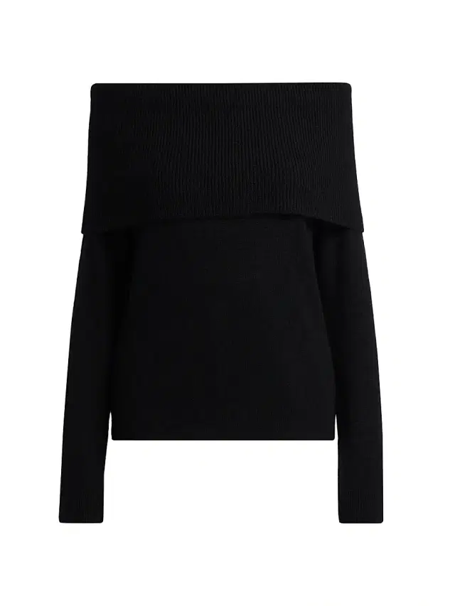 Saks Fifth Avenue Women's Cashmere Off-The-Shoulder Sweater - Black