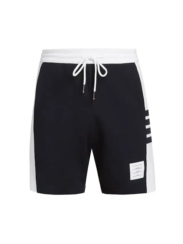 Men's Engineered 4 Bar Loopback Jersey Sweat Shorts - Navy