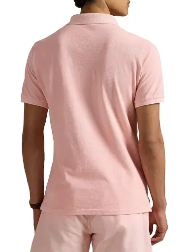 Polo Ralph Lauren Men's Classic-Fit Mineral-Dyed Mesh Polo Shirt - Rose | Thumbnail 4
