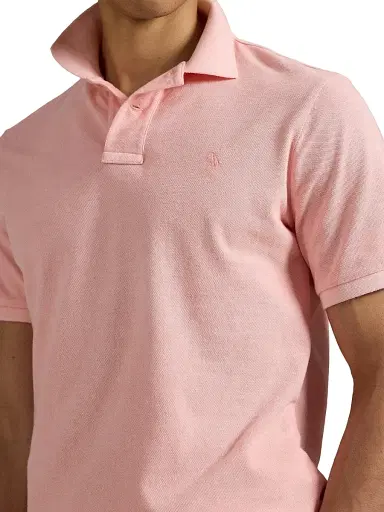 Polo Ralph Lauren Men's Classic-Fit Mineral-Dyed Mesh Polo Shirt - Rose | Thumbnail 5