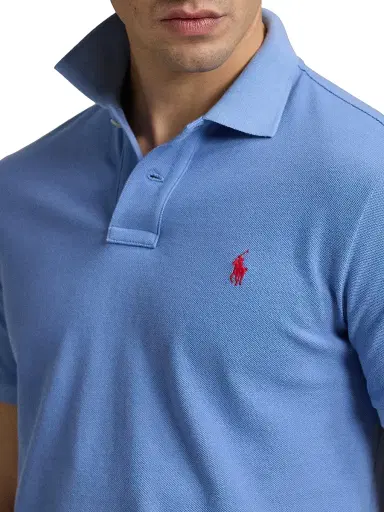 Polo Ralph Lauren Men's Classic-Fit Mesh Polo Shirt - Campus Blue - Size XXL | Thumbnail 5 Polo Ralph Lauren Men's Classic-Fit Mesh Polo Shirt - Campus Blue - Size XXL | Thumbnail 5