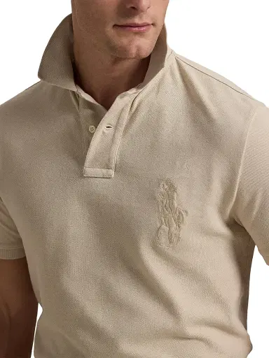 Polo Ralph Lauren Men's Custom-Slim-Fit Big Pony Mesh Polo Shirt | Thumbnail 5 Polo Ralph Lauren Men's Custom-Slim-Fit Big Pony Mesh Polo Shirt | Thumbnail 5