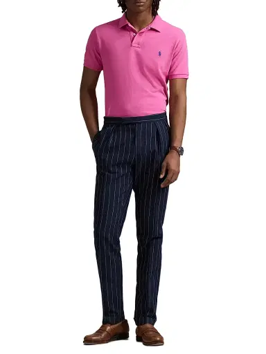 Polo Ralph Lauren Men's Custom-Slim-Fit Mesh Polo Shirt - Peony - Size XS | Thumbnail 2
