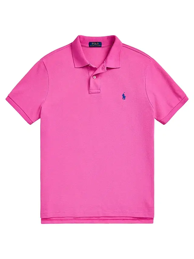 Polo Ralph Lauren Men's Custom-Slim-Fit Mesh Polo Shirt - Peony