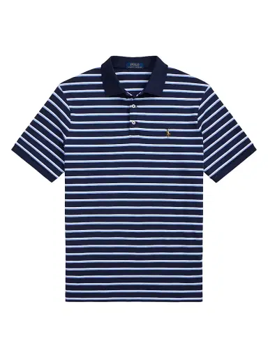 Polo Ralph Lauren Men's Classic-Fit Striped Soft Cotton Polo Shirt - Refined Navy Multi - Size XXL | Thumbnail 1 Polo Ralph Lauren Men's Classic-Fit Striped Soft Cotton Polo Shirt - Refined Navy Multi - Size XXL | Thumbnail 1