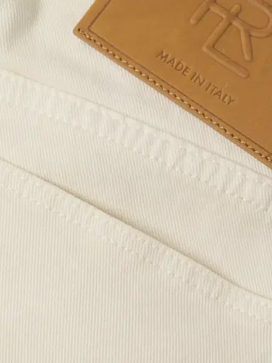 Ralph Lauren Purple Label Men's Sherrington Twil Slim Pants - Light Antique Cream - Size 40 | Thumbnail 8