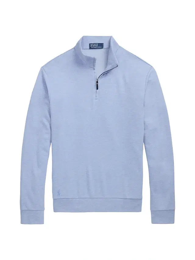 Men's Double-Knit Jacquard Quarter-Zip Sweater - Isle Heather Nevis