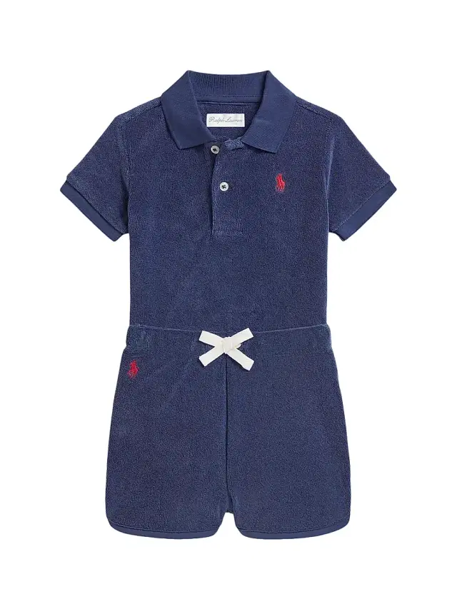 Polo Ralph Lauren Baby Boy's Terry Polo Shirt & Shorts Set - Light Navy 9 Months