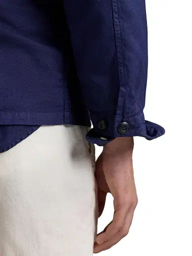 Polo Ralph Lauren Men's Logo-Embroidered Linen-Cotton Overshirt - Newport Navy - Size XL | Thumbnail 6 Polo Ralph Lauren Men's Logo-Embroidered Linen-Cotton Overshirt - Newport Navy - Size XL | Thumbnail 6