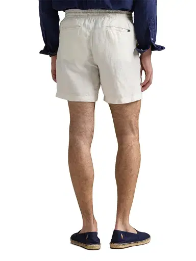 Polo Ralph Lauren Men's 6-Inch Polo Prepster Linen Short - Deckwash White - Size XXL | Thumbnail 4