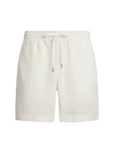 Polo Ralph Lauren Men's 6-Inch Polo Prepster Linen Short - Deckwash White - Size XXL | Thumbnail 1