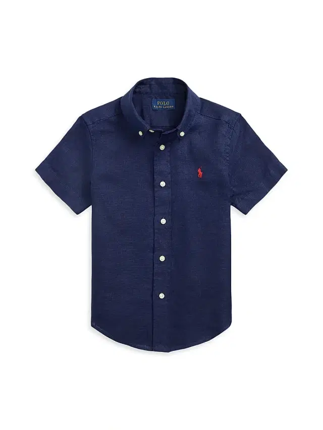 Polo Ralph Lauren Little Boy's & Boy's Linen Short-Sleeve Shirt - Newport Navy