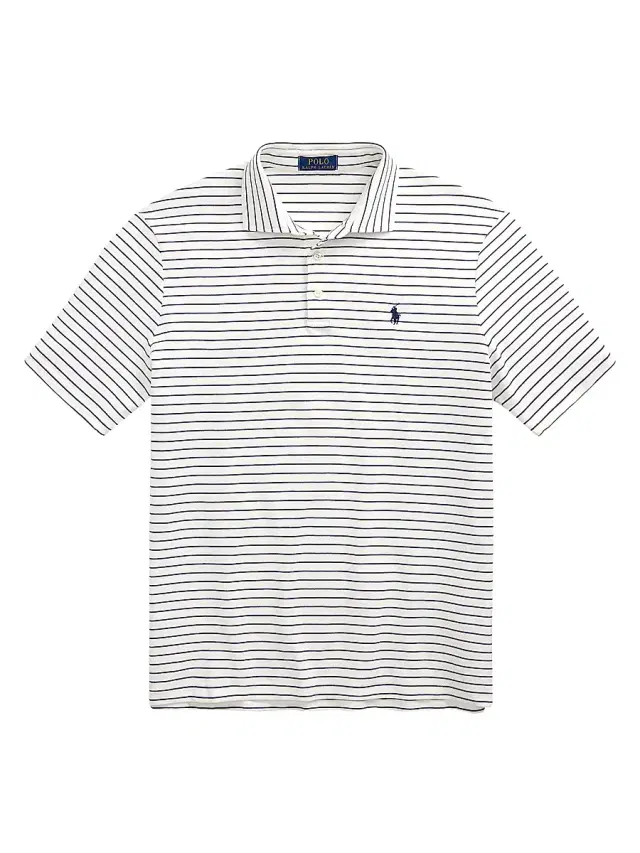 Polo Ralph Lauren Men's Classic-Fit Soft Cotton Polo Shirt - White Refined Navy