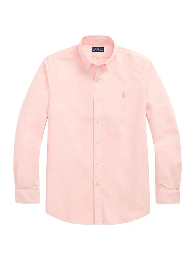 Men's Classic-Fit Mineral-Dyed Oxford Shirt - Rose